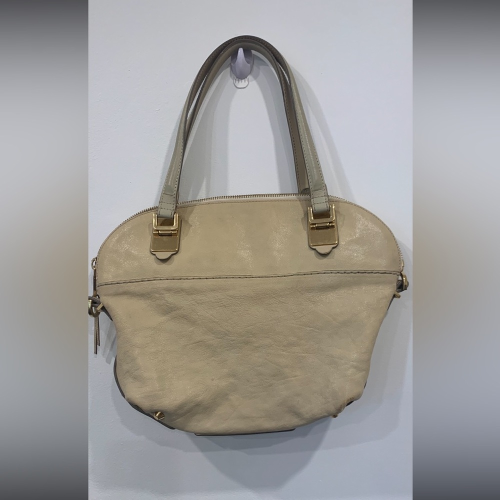 Chloe Angie Cream Leather Handbag